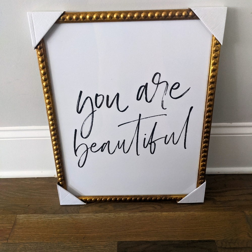 Golden framed art